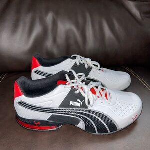 Puma Men’s White Black Red Athletic Trainers